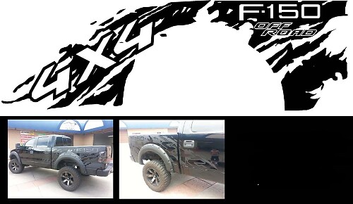 FORD F 150 RAPTOR 4x4 Bett AUFKLEBER GRAFIKEN AUFKLEBER CHATTER