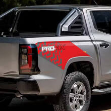 Reifenprofil-Grafik Aufkleber für hinteren Kotflügel für Nissan Navara PRO 4X 2