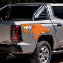 Reifenprofil-Grafik Aufkleber für hinteren Kotflügel für Nissan Navara PRO 4X 3