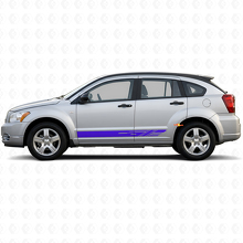 Dekorierte Streifen Schweller Vinylaufkleber Decal für Dodge Caliber 2007-2012 2
