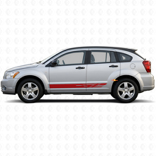 Dekorierte Streifen Schweller Vinylaufkleber Decal für Dodge Caliber 2007-2012 3