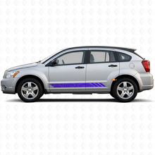 Topografische Stil Streifen Schweller Vinyl-Aufkleber Decal für Dodge Caliber 2007-2012 2