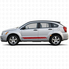 Topografische Stil Streifen Schweller Vinyl-Aufkleber Decal für Dodge Caliber 2007-2012 3