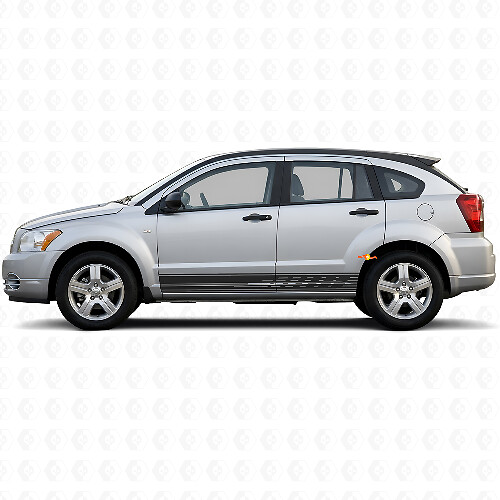 Perforierte Streifen Schweller Vinylaufkleber Decal für Dodge Caliber 2007-2012 1