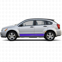 Perforierte Streifen Schweller Vinylaufkleber Decal für Dodge Caliber 2007-2012 2
