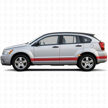 Straight Lines Rocker Panel Seiten-Vinylaufkleber für Dodge Caliber 2007-2012 3