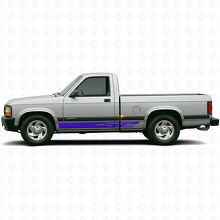 Dekorierte Streifen Türschweller Vinylaufkleber Decal Für Dodge Dakota 1987-1996 2