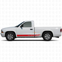 Verzierte Streifen Schweller Vinyl-Aufkleber Decal Für Dodge Dakota 1997-2004 3