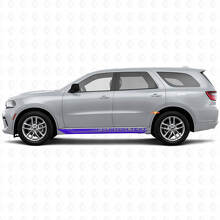 Karierte geschwungene Streifen Schweller Vinylaufkleber Decal für Dodge Durango 2011+ 2