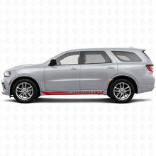 Karierte geschwungene Streifen Schweller Vinylaufkleber Decal für Dodge Durango 2011+ 3