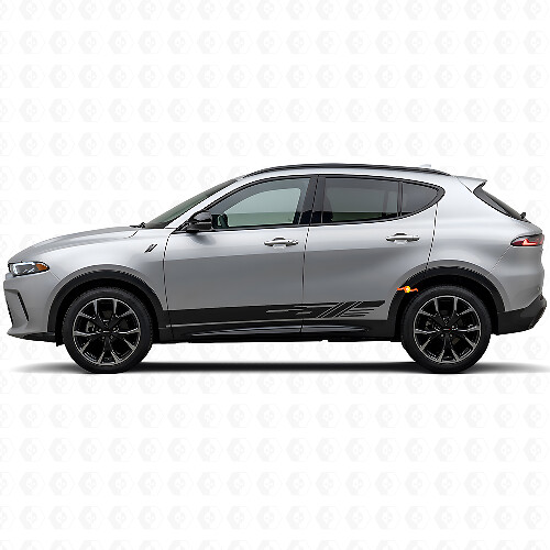 Dekorierte Streifen Schweller-Vinylaufkleber für Dodge Hornet 2023+ 1