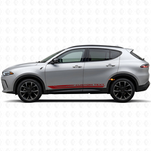 Karierte gebogene Streifen Schweller Vinylaufkleber Decal für Dodge Hornet 2023+ 3