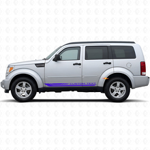 Karierte Gebogene Streifen Schweller Vinylaufkleber Decal für Dodge Nitro 2007-2011 2