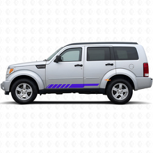 Schachbrett- Streifen Schweller Tür Vinyl Aufkleber Decal für Dodge Nitro 2007-2011 2