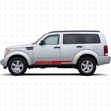 Schachbrett- Streifen Schweller Tür Vinyl Aufkleber Decal für Dodge Nitro 2007-2011 3