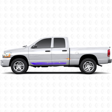 Schachbrettmuster Gebogene Streifen Schweller Vinyl Aufkleber Decal für Dodge Ram 1500 2002-2008 2