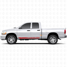 Schachbrettmuster Gebogene Streifen Schweller Vinyl Aufkleber Decal für Dodge Ram 1500 2002-2008 3