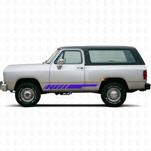 Schachbrett-Streifen Schweller Vinyl-Aufkleber Decal für Dodge Ramcharger 1974-1993 2