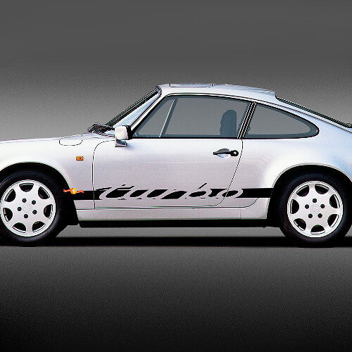 Turbo Beschriftung Seitenstreifen Vinyl Aufkleber Sticker für Porsche 911