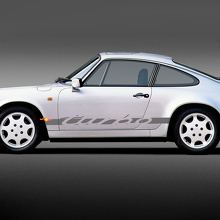 Turbo Beschriftung Seitenstreifen Vinyl Aufkleber Sticker für Porsche 911_2