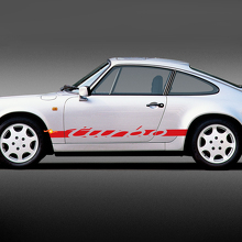Turbo Beschriftung Seitenstreifen Vinyl Aufkleber Sticker für Porsche 911_3