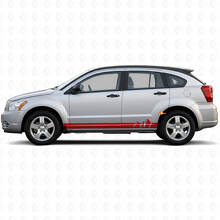 Berge Breite Streifen Schweller Vinyl-Aufkleber für Dodge Caliber 2007-2012_3
