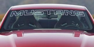 Ford Mustang Weißer Windschutzscheiben-Banner-Aufkleber-Buchstabenumriss