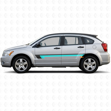 Dreifach-Streifen Türseiten-Vinylaufkleber für Dodge Caliber 2007-2012 2