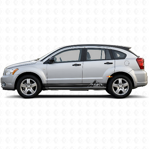 Big Mountains Style Streifen Schweller Vinyl Aufkleber für Dodge Caliber 2007-2012