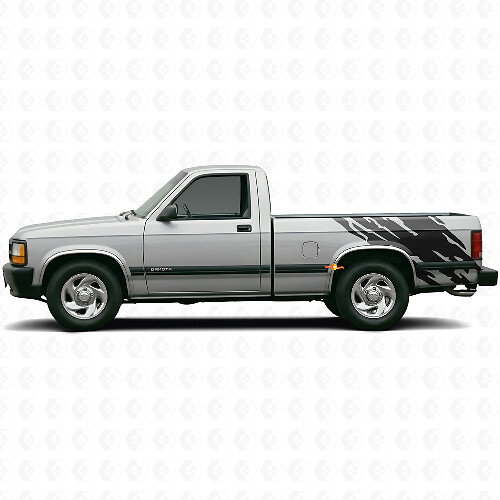 Schlammspritz-Grafik Vinyl-Aufkleber für hintere Seite Dodge Dakota 1987-1996 1