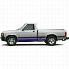 Mountains Style Streifen Einstiegsleisten Vinyl-Aufkleber für Dodge Dakota 1987-1996 2