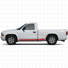 Berge Dünne Streifen Seitenschweller Vinyl-Aufkleber für Dodge Dakota 1997-2004 3