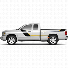 Twin Stripes Seitlicher Vinyl-Aufkleber Satz für Dodge Dakota 2005-2011 2