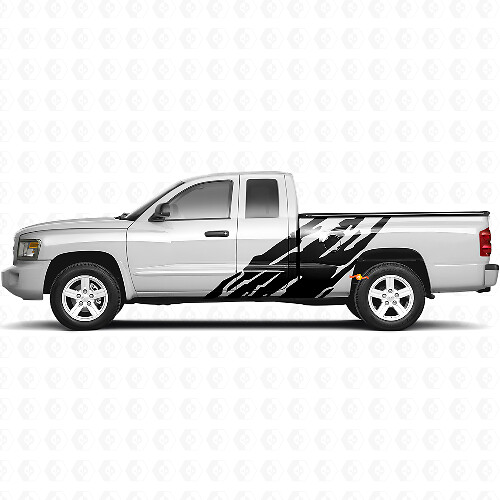 Schmutzspritz-Grafik Seitenaufkleber für Dodge Dakota 2005-2011 1