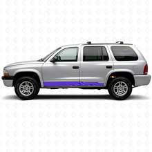 Verschlungene Gebogene Streifen Schweller Tür Vinylaufkleber für Dodge Durango 1998-2003 2
