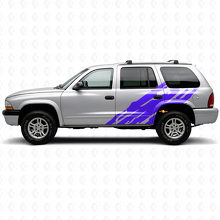 Schlammspritz-Grafik Türseiten-Vinylaufkleber für Dodge Durango 1998-2003 2