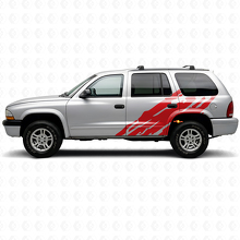 Schlammspritz-Grafik Türseiten-Vinylaufkleber für Dodge Durango 1998-2003 3
