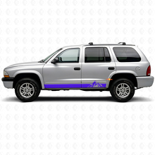 Mountains Style Streifen Schweller Vinyl Aufkleber für Dodge Durango 1998-2003 2