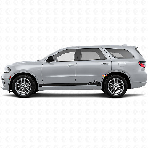 Berg Dünne Streifen Schweller Vinylaufkleber für Dodge Durango 2011+