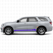 Berg Dünne Streifen Schweller Vinylaufkleber für Dodge Durango 2011+ 2
