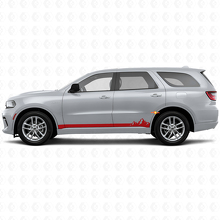 Berg Dünne Streifen Schweller Vinylaufkleber für Dodge Durango 2011+ 3
