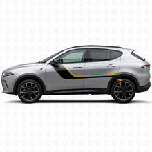 Doppelte Streifen Türseiten Vinylaufkleber für Dodge Hornet 2023+ 2