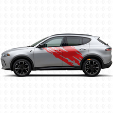 Schlammspritz-Grafik Türseiten-Vinylaufkleber für Dodge Hornet 2023+ 3