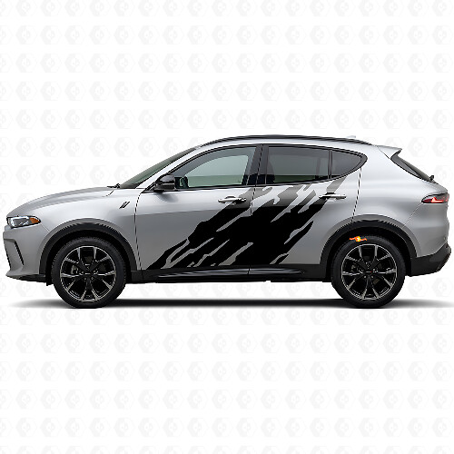 Schlammspritz-Grafik Türvinylaufkleber für Dodge Hornet 2023+ 1