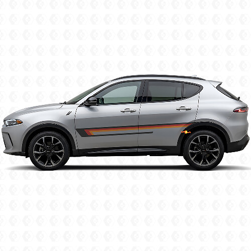 Drei-Streifen-Türseiten-Vinylaufkleber für Dodge Hornet 2023+ 1