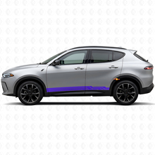Verschlungene gebogene Streifen Seitenschweller-Tür-Vinylaufkleber für Dodge Hornet 2023+_2