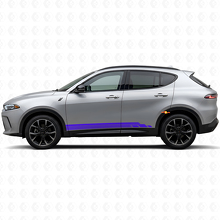 Gebogene Streifen Schweller Tür Vinylaufkleber für Dodge Hornet 2023+ 2