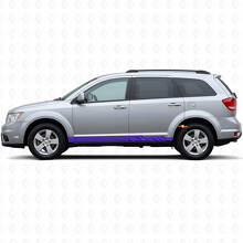 Verschlungene geschwungene Streifen Schweller Tür Vinylaufkleber für Dodge Journey 2009-2020 2