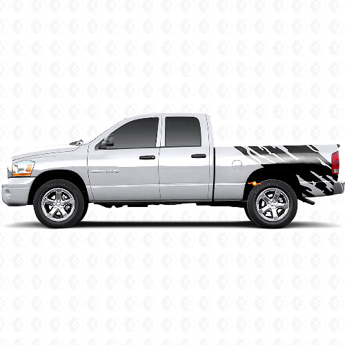 Schlammspritz-Grafik Rückseitiger Vinyl-Aufkleber für Dodge Ram 1500 2002-2008 1
