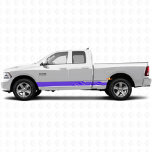 Verschlungene, geschwungene Streifen Seitenleisten Vinyl-Aufkleber für Dodge Ram 1500 2011-2018_2